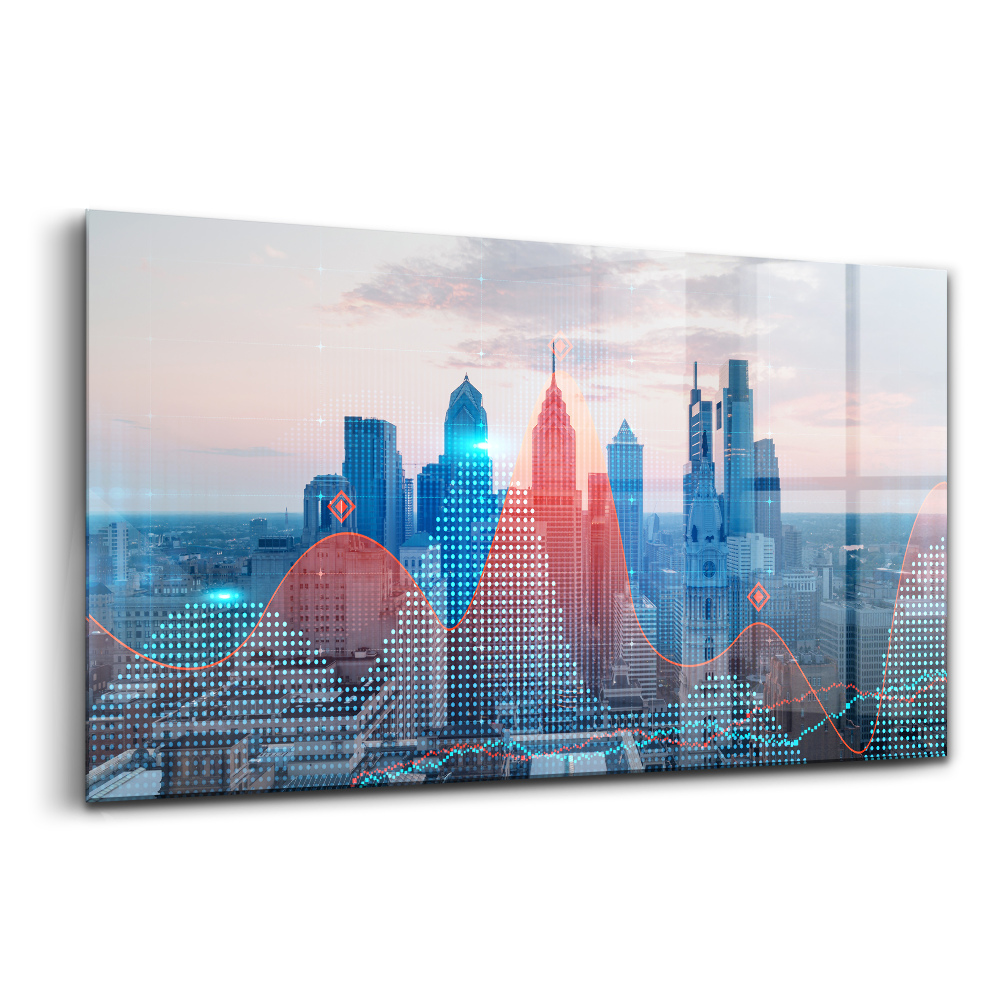 Tablou din sticlă Zgârie-nori din Philadelphia
