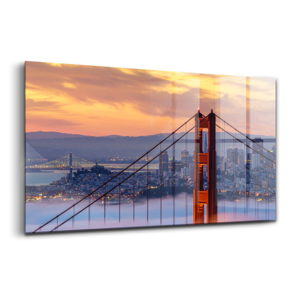 Tablou sticlă Podul San Francisco