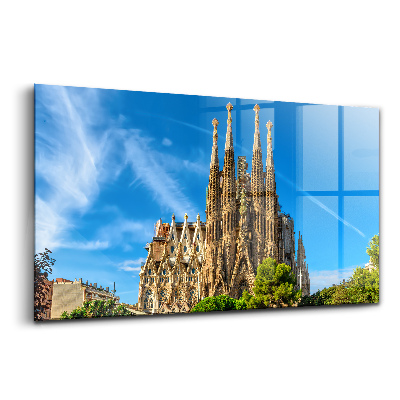 Tablou pe sticlă Catedrala Sagrada Familia