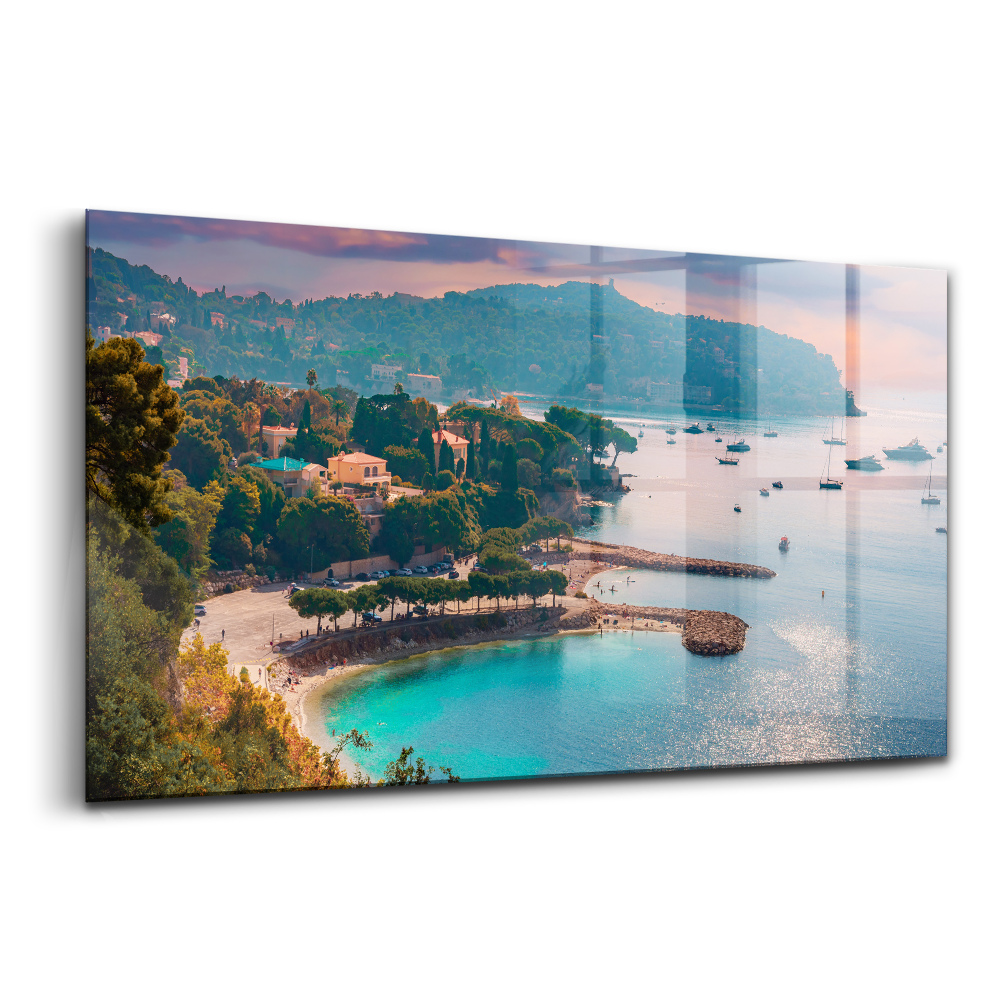 Tablou de sticlă Vedere a Rivierei Franceze