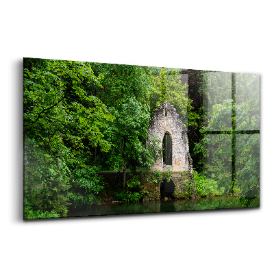 Tablou din sticlă Ruinele vechii capele din Chamonix