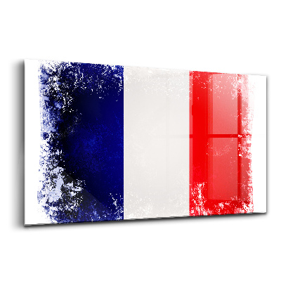 Tablou sticlă Drapelul Franței