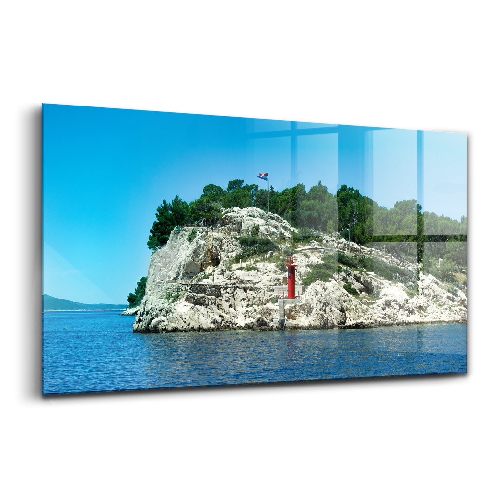 Tablou pe sticlă Traseu pitoresc Split Croația