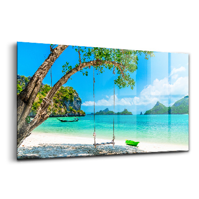 Tablou de sticlă Insulă însorită din Thailanda