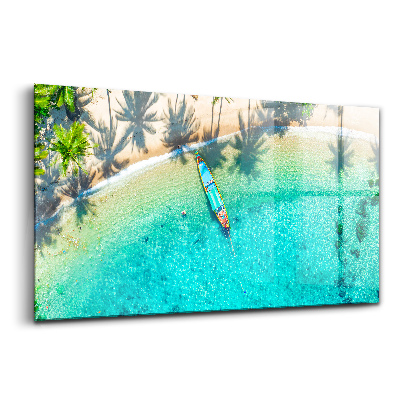 Tablou sticlă Plaja tropicală din Koh Tao