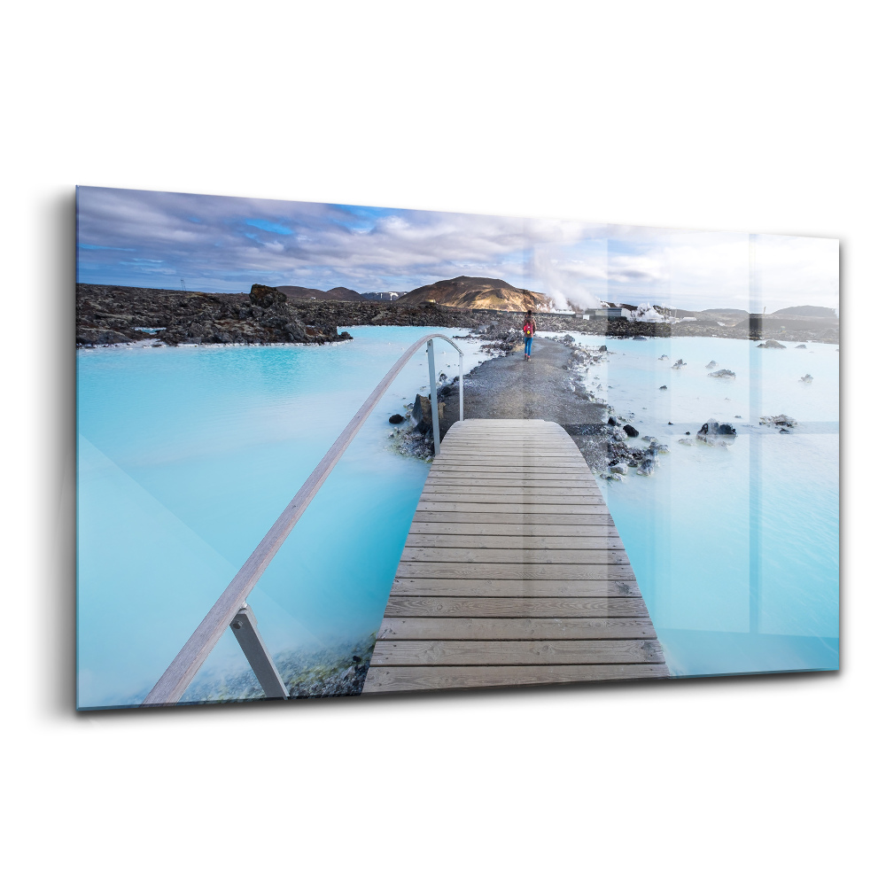 Tablou din sticlă Atracție în Islanda