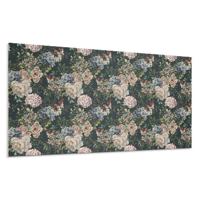 Panou decorativ Model floral pe fundal