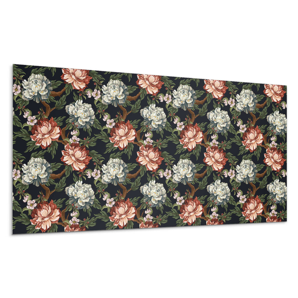 Panou decorativ pvc Model floral pe fundal