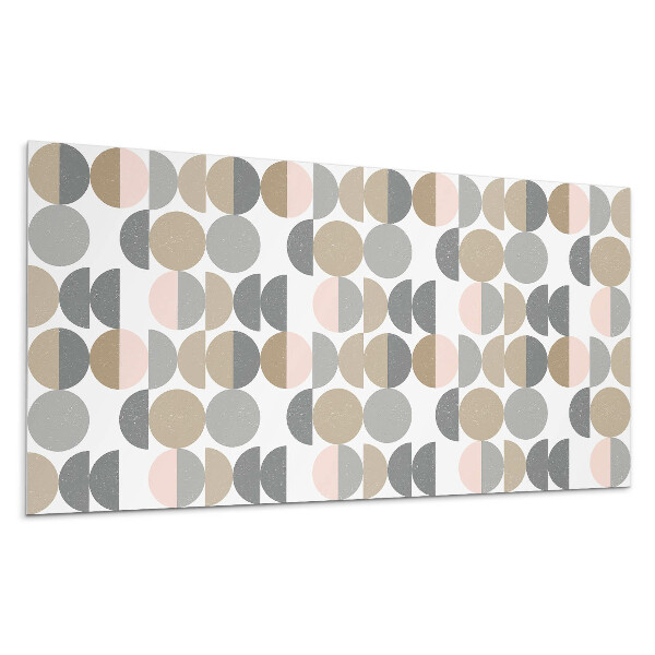 Panou decorativ bucatarie Geometria cercurilor și semicercurilor