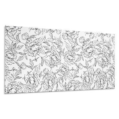 Panou perete Model floral cu frunze