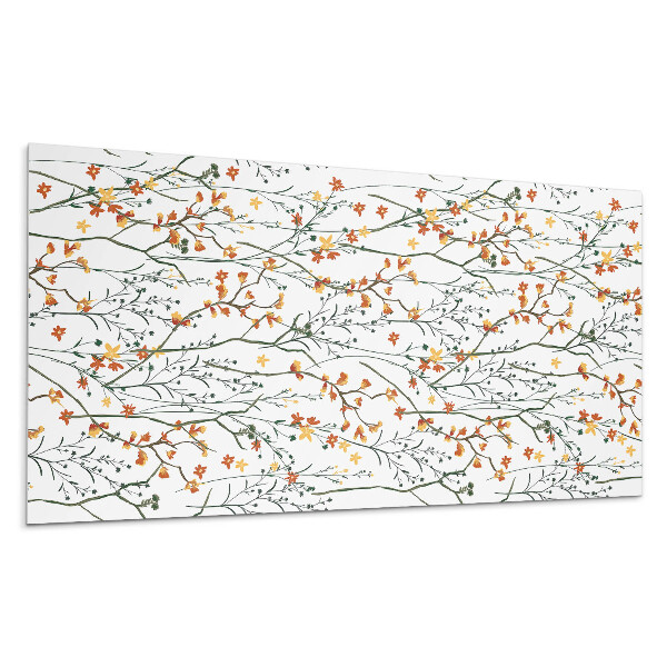 Panou decorativ bucatarie Model floral pe fundal