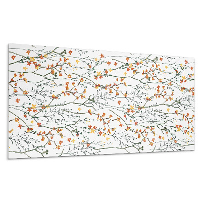 Panou decorativ bucatarie Model floral pe fundal