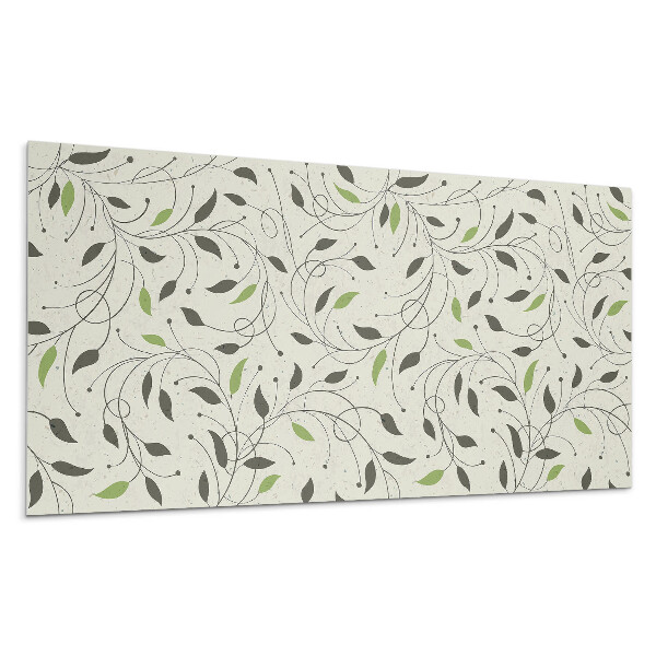 Panou decorativ bucatarie Model cu frunze și crenguțe