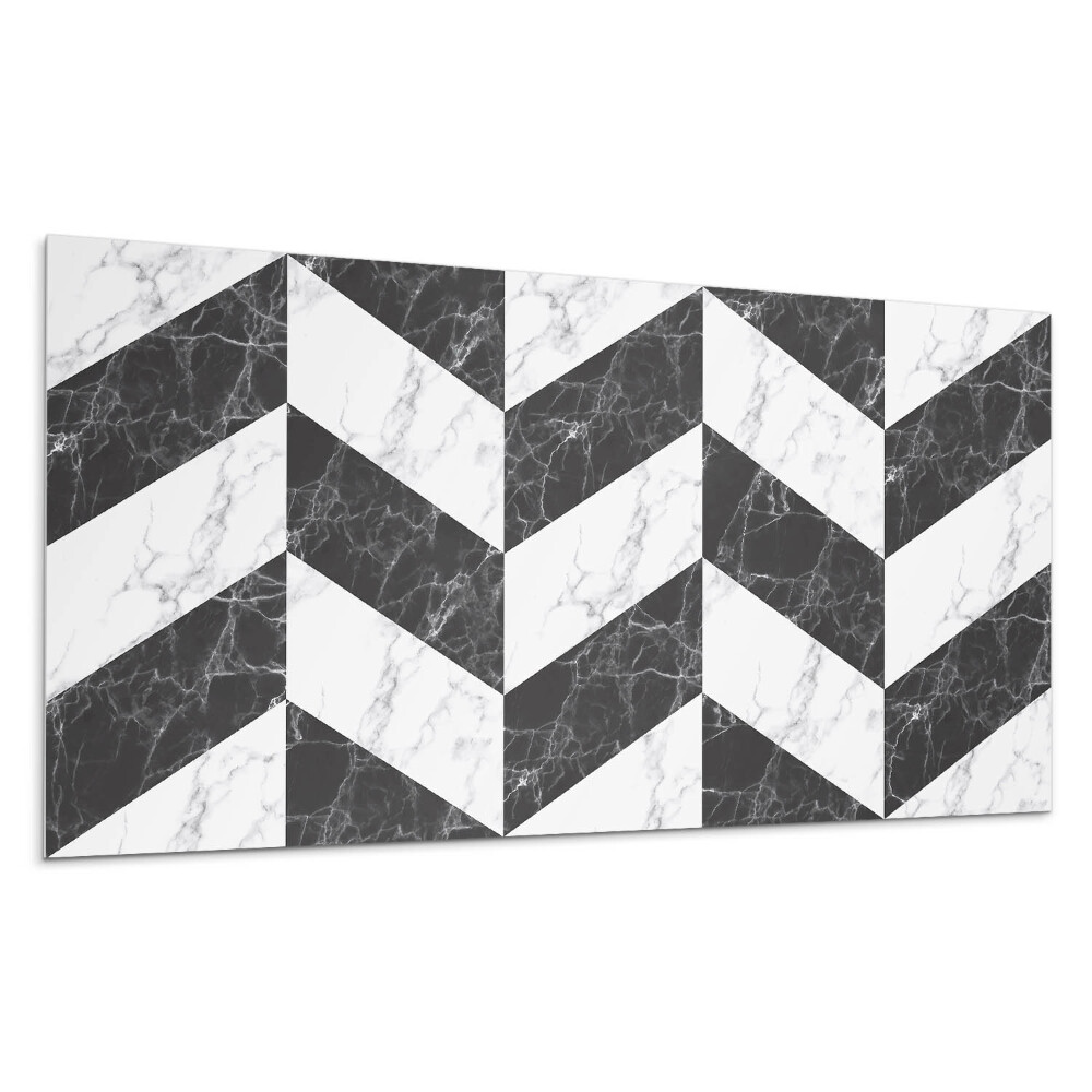 Panou decorativ bucatarie Model de hering din marmură