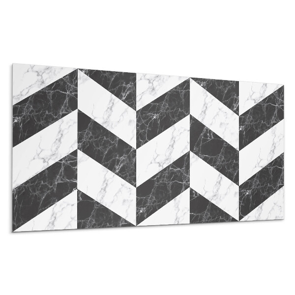 Panou decorativ bucatarie Model de hering din marmură