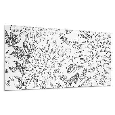 Panou decorativ bucatarie Model floral cu frunze