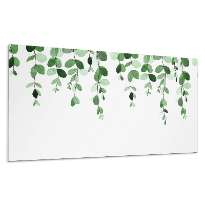 Panou decorativ bucatarie Model de frunze în agățat