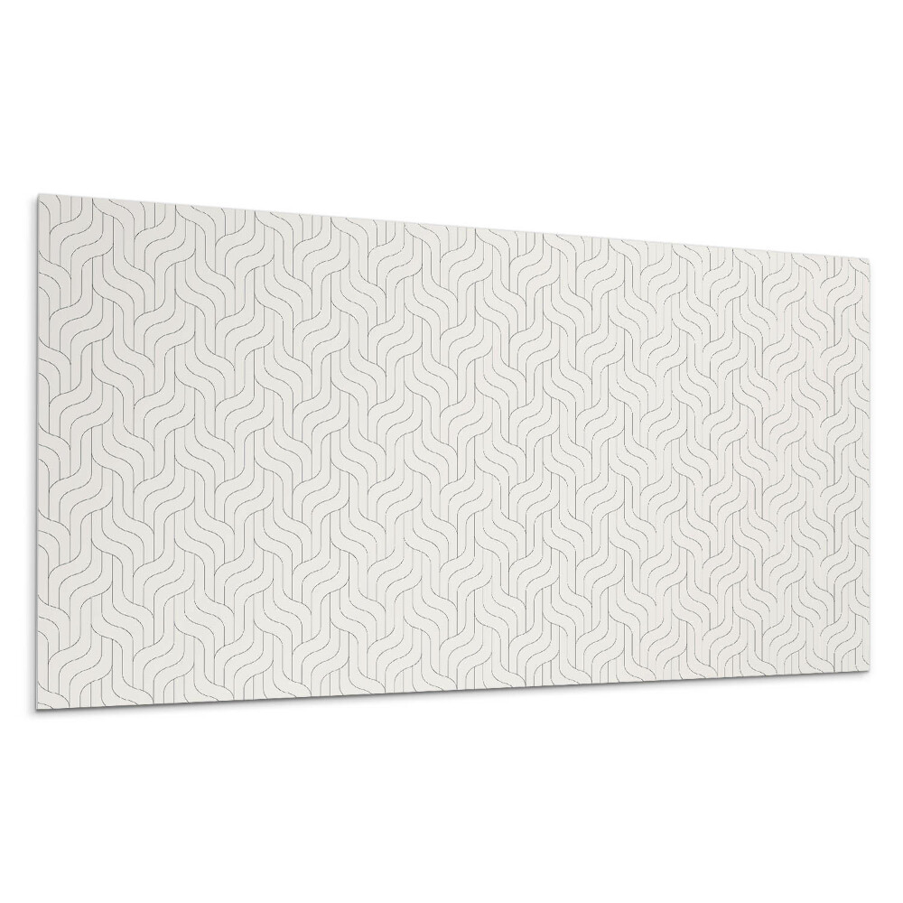 Panou decorativ bucatarie Valuri într-un aranjament geometric