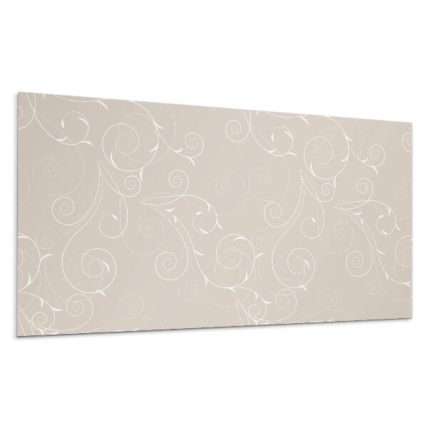 Panou decorativ bucatarie Spirale și frunze delicate