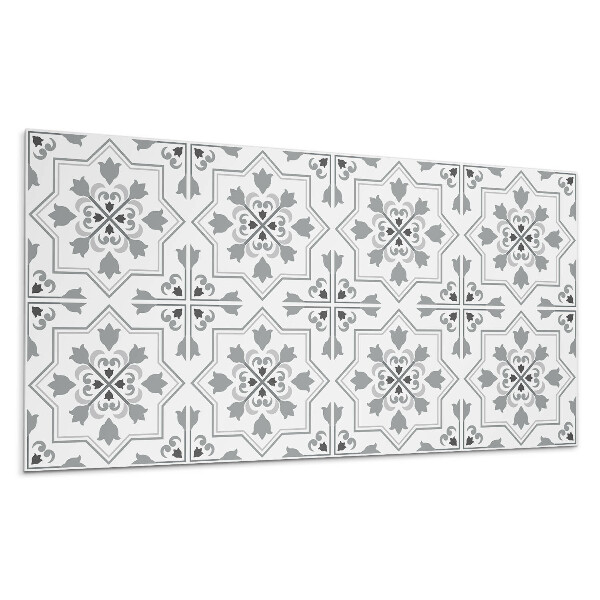 Panou decorativ bucatarie Model cu motive florale