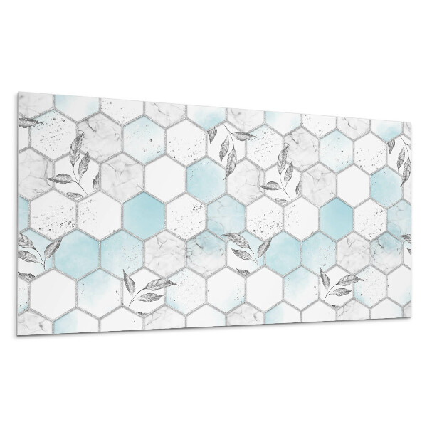 Panou decorativ Model hexagonal cu frunze
