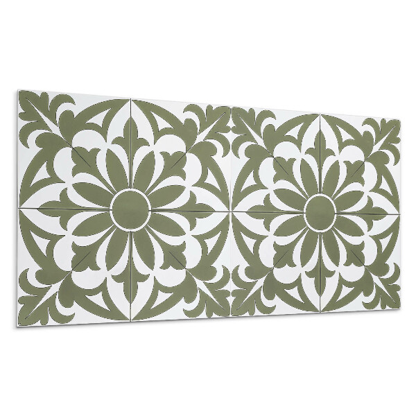 Panou decorativ bucatarie Model floral cu frunze