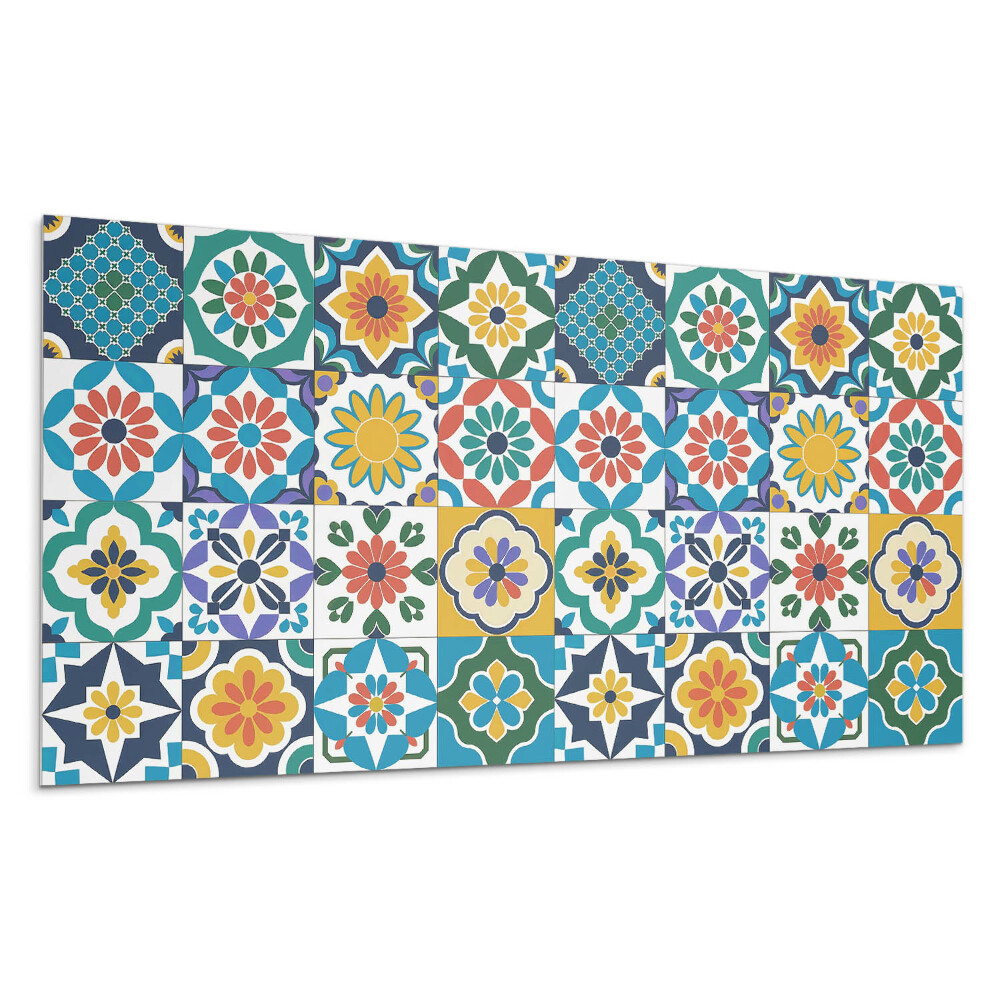 Panou decorativ bucatarie Modele florale și geometrice