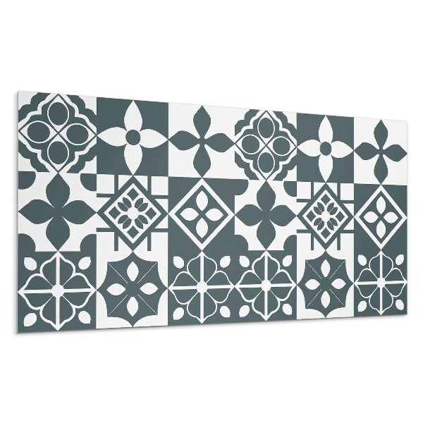 Panou decorativ bucatarie Modele geometrice în plăci