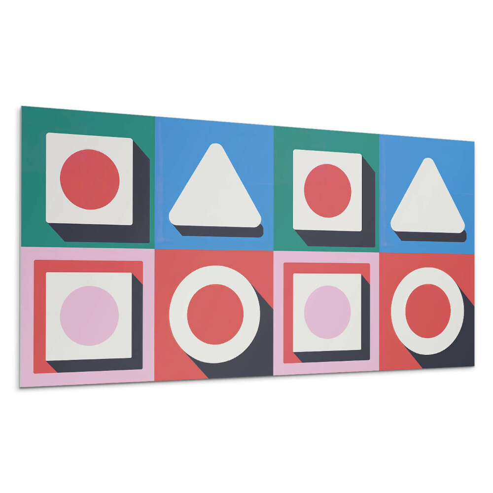 Panou decorativ bucatarie Geometrie cu umbre