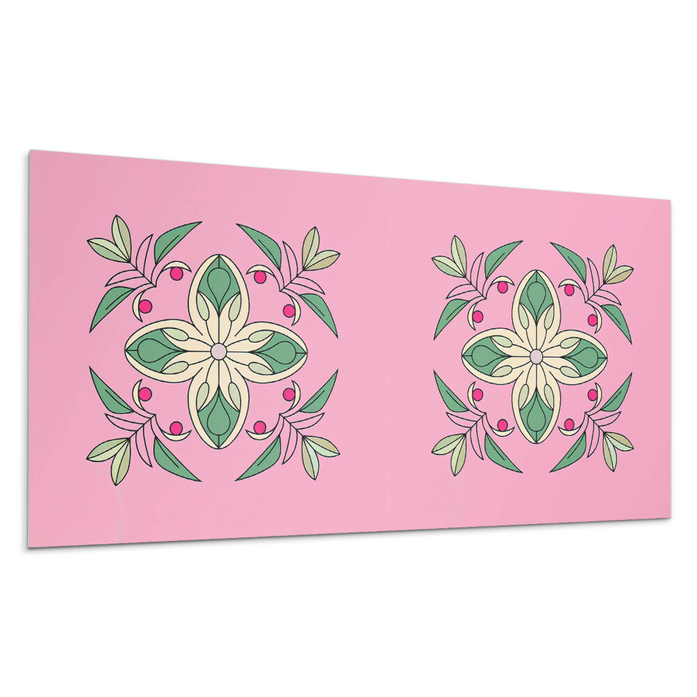 Panou decorativ Model floral cu frunze