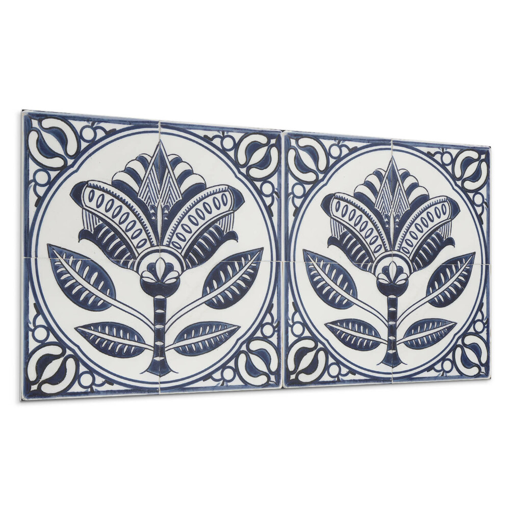 Panou decorativ bucatarie Model ceramic floral