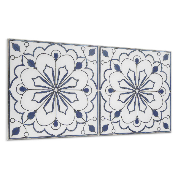 Panou decorativ bucatarie Model ceramic floral