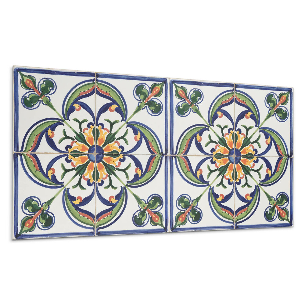 Panou decorativ Model floral pe faianță