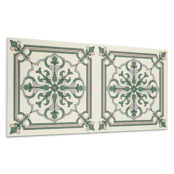 Panou decorativ bucatarie Model floral cu ornamente