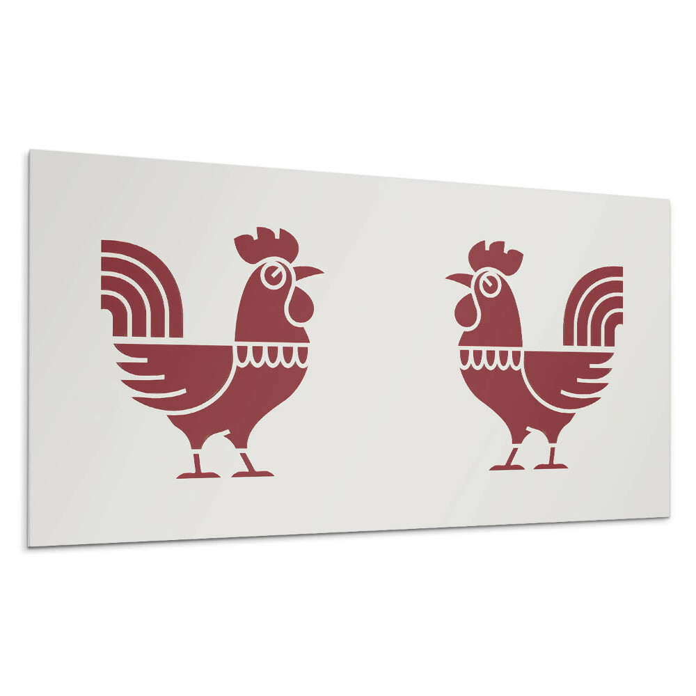 Panou decorativ Cocoș stilizat în grafică