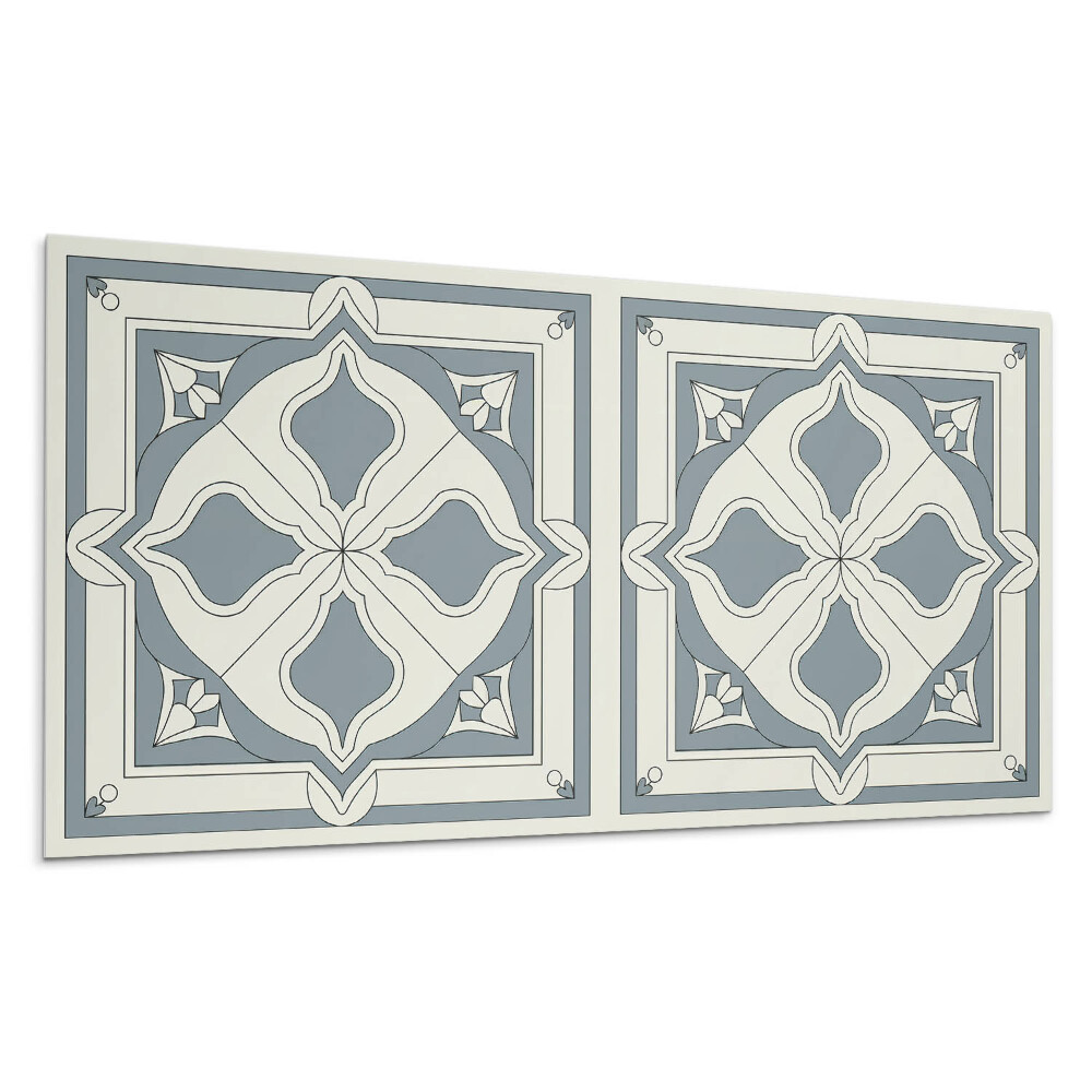 Panou decorativ bucatarie Model floral pe plăci