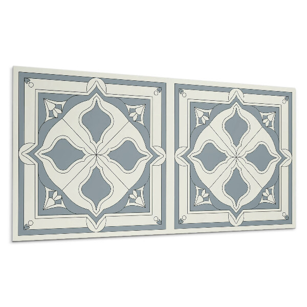 Panou decorativ bucatarie Model floral pe plăci