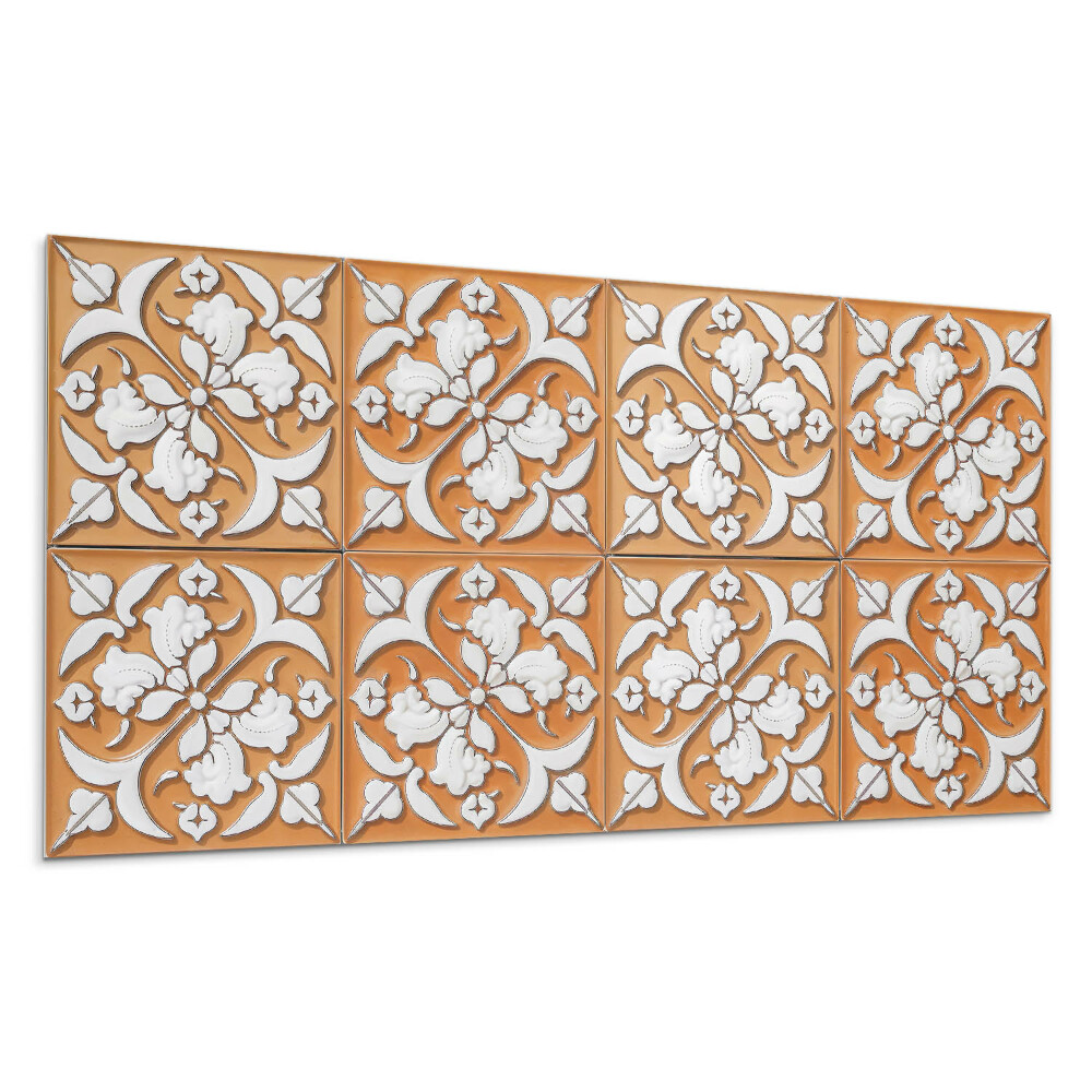 Panou decorativ bucatarie Model cu motive florale