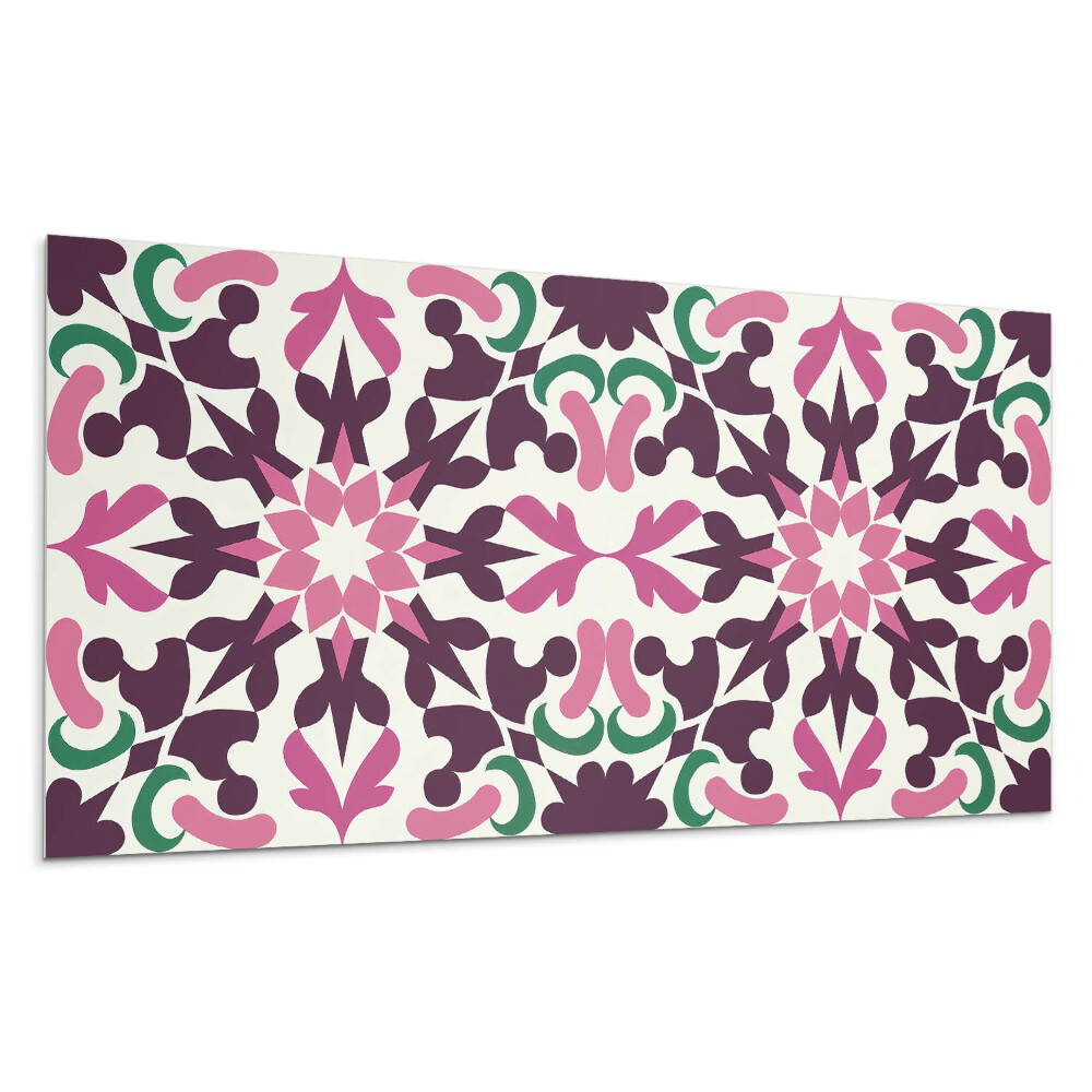 Panou decorativ bucatarie Model simetric al plantelor