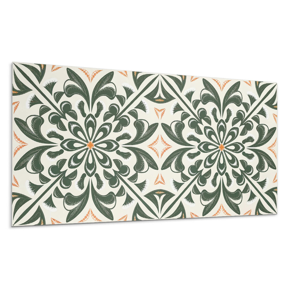 Panou decorativ bucatarie Model floral cu frunze