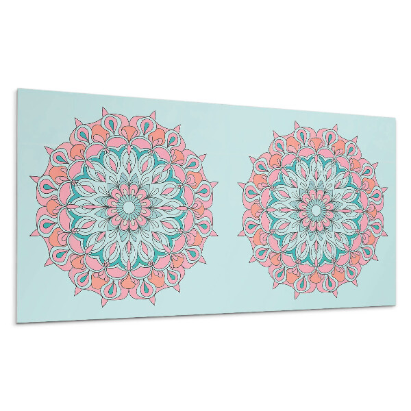 Panou decorativ bucatarie Model Mandala cu frunze