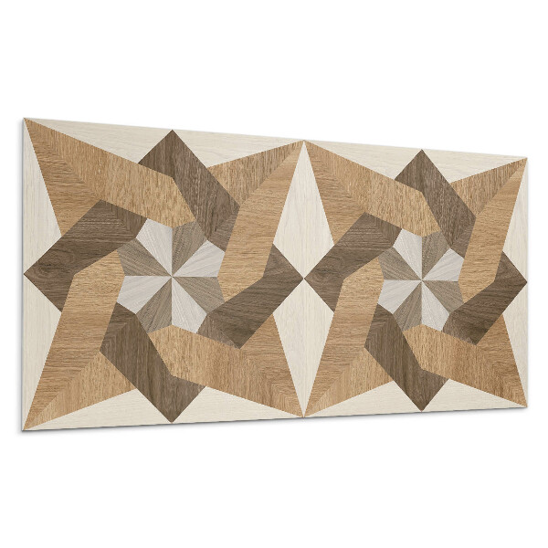 Panou decorativ Mozaic poligonal din lemn
