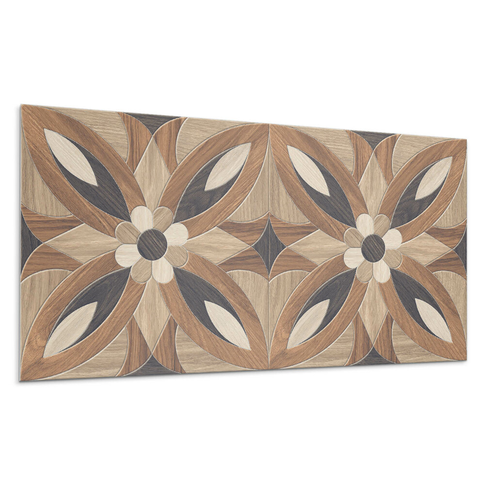 Panou perete Model floral din lemn
