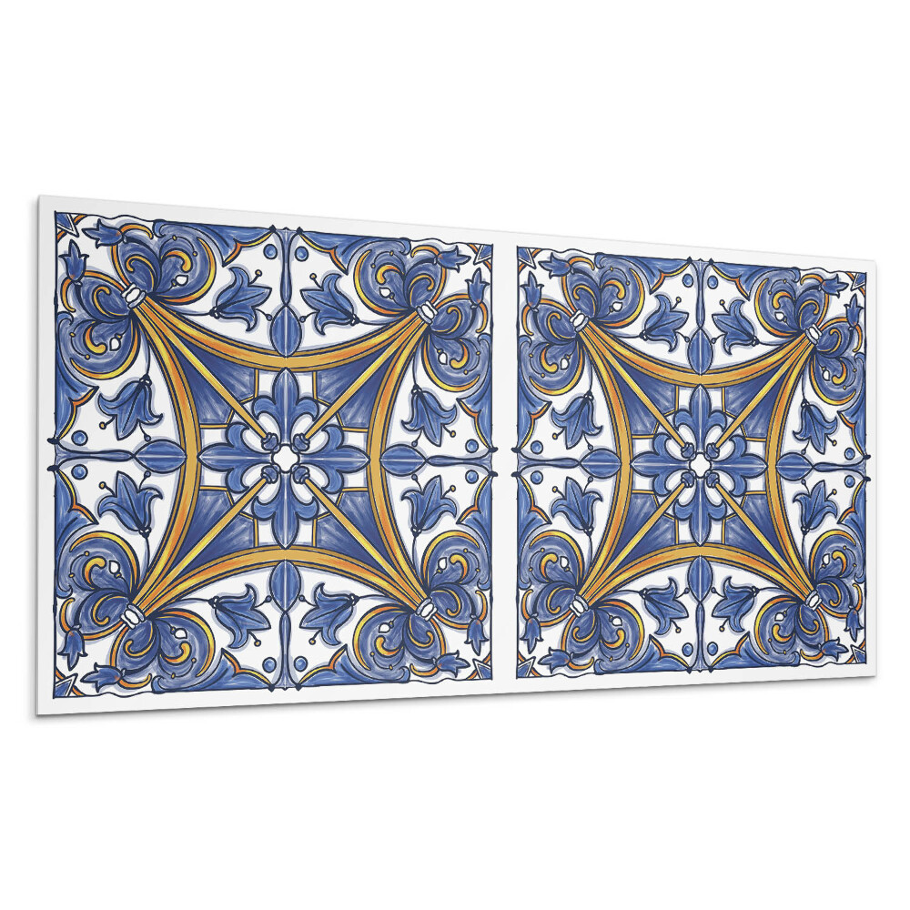 Panou decorativ bucatarie Model de plante cu ornamente