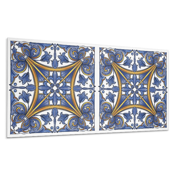 Panou decorativ bucatarie Model de plante cu ornamente