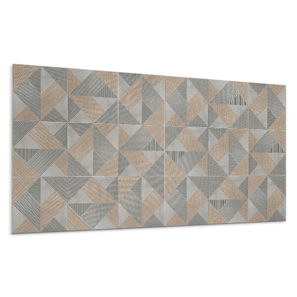 Panou decorativ bucatarie Model geometric triunghiular