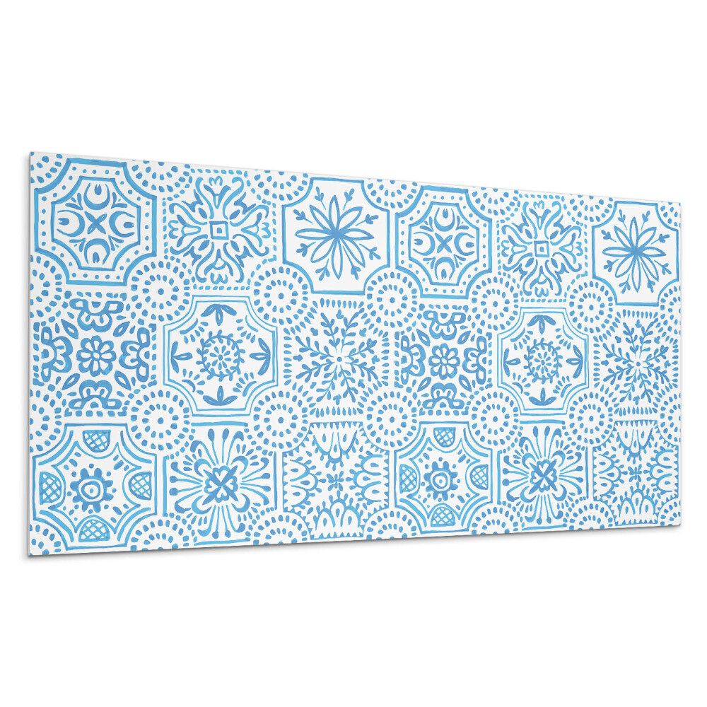 Panou decorativ bucatarie Modele ceramice în carouri