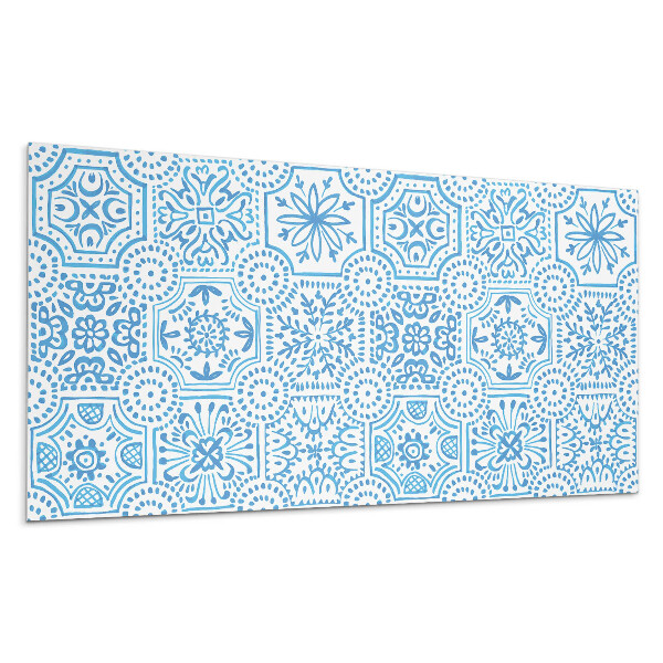 Panou decorativ bucatarie Modele ceramice în carouri