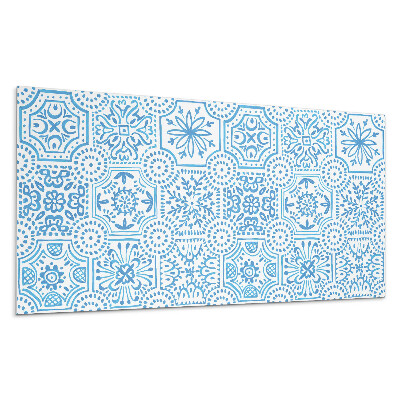 Panou decorativ bucatarie Modele ceramice în carouri