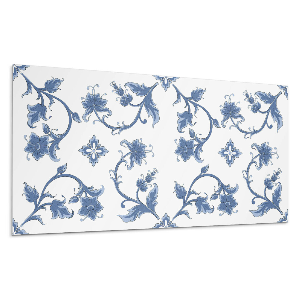 Panou decorativ bucatarie Model floral pe fundal